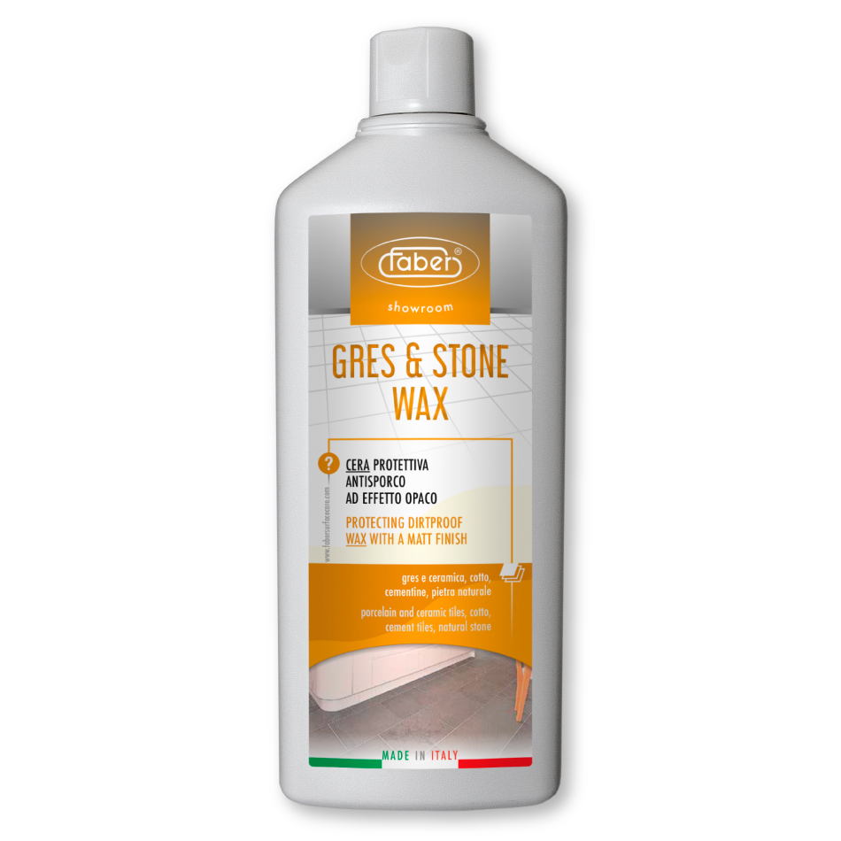 GRES & STONE WAX – Cera protettiva opaca per pavimenti – Faber Chimica