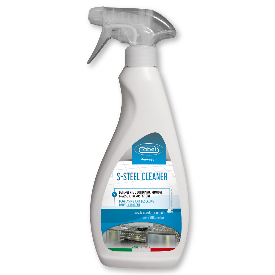 S-STEEL CLEANER – Pulitore specifico per superfici in acciaio – Faber  Chimica