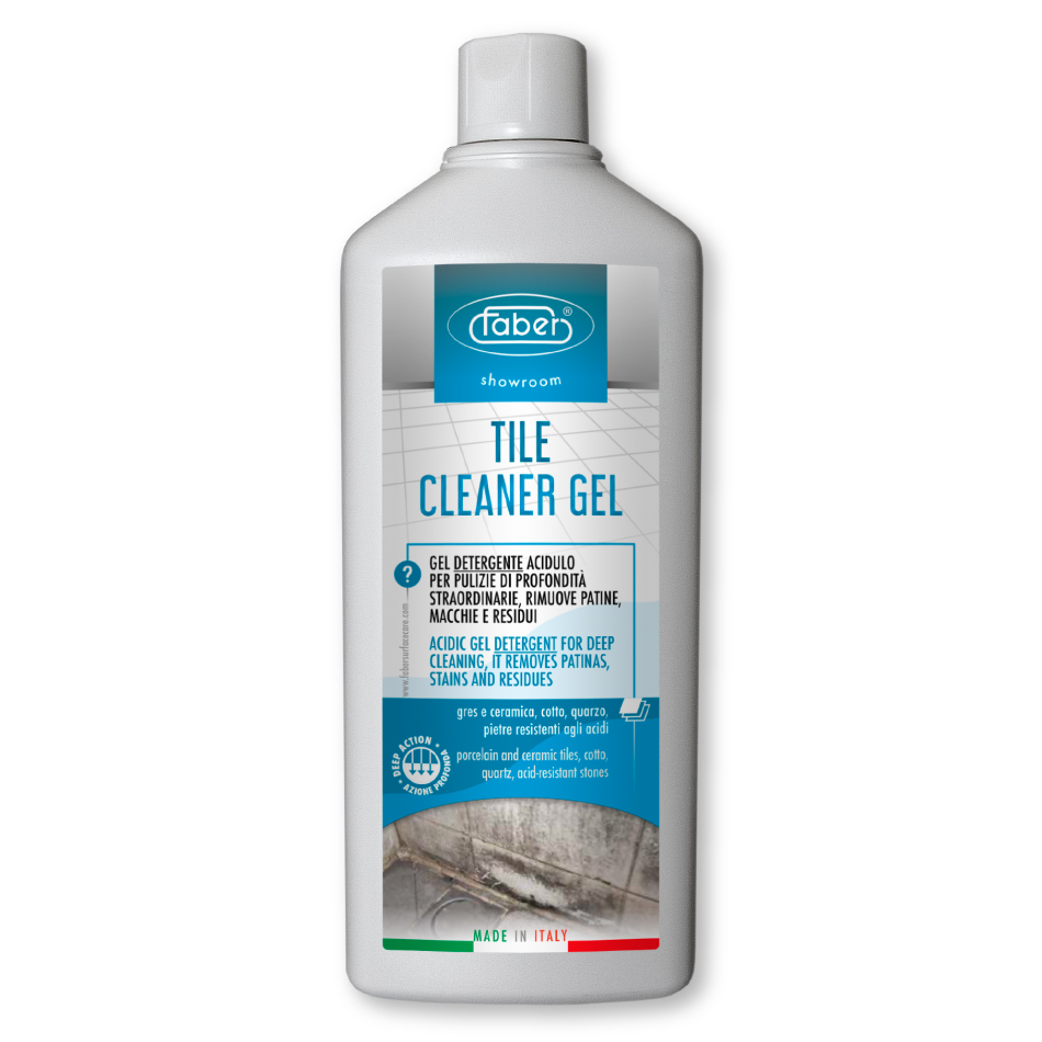 TILE CLEANER GEL – Detergente per la pulizia in profondità delle piastrelle  – Faber Chimica